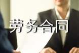 人工劳务合同范本