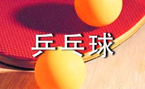 乒乓球赛策划书优秀