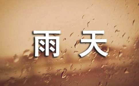 初三雨天日记